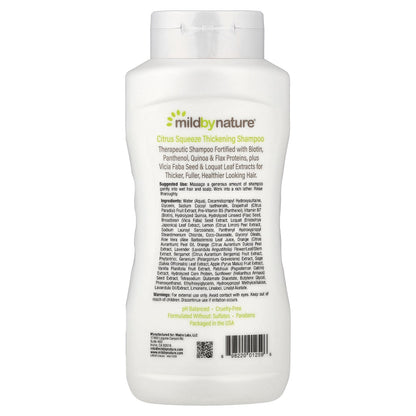Mild By Nature, Thickening Shampoo, B-Complex + Biotin, Citrus Squeeze, 16 fl oz (473 ml)