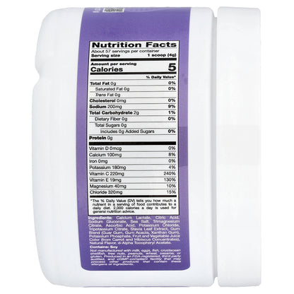 California Gold Nutrition, HydrationUP®, Electrolyte Drink Mix with Calcium, Potassium, Vitamin C, and Vitamin E, Grape, 8 oz (227 g)