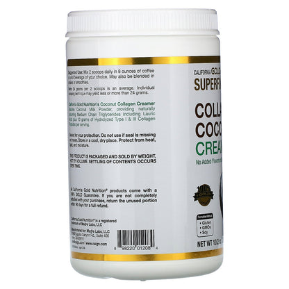 California Gold Nutrition, Superfoods, Collagen Coconut Creamer, 10.2 oz (288 g)