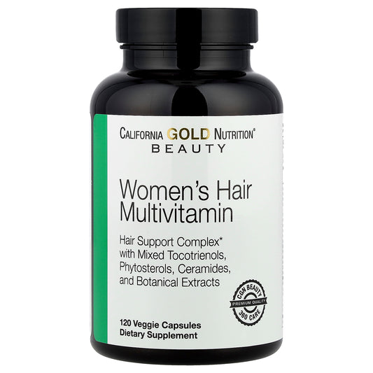 California Gold Nutrition, Beauty, Women's Hair Multivitamin, 120 Veggie Capsules