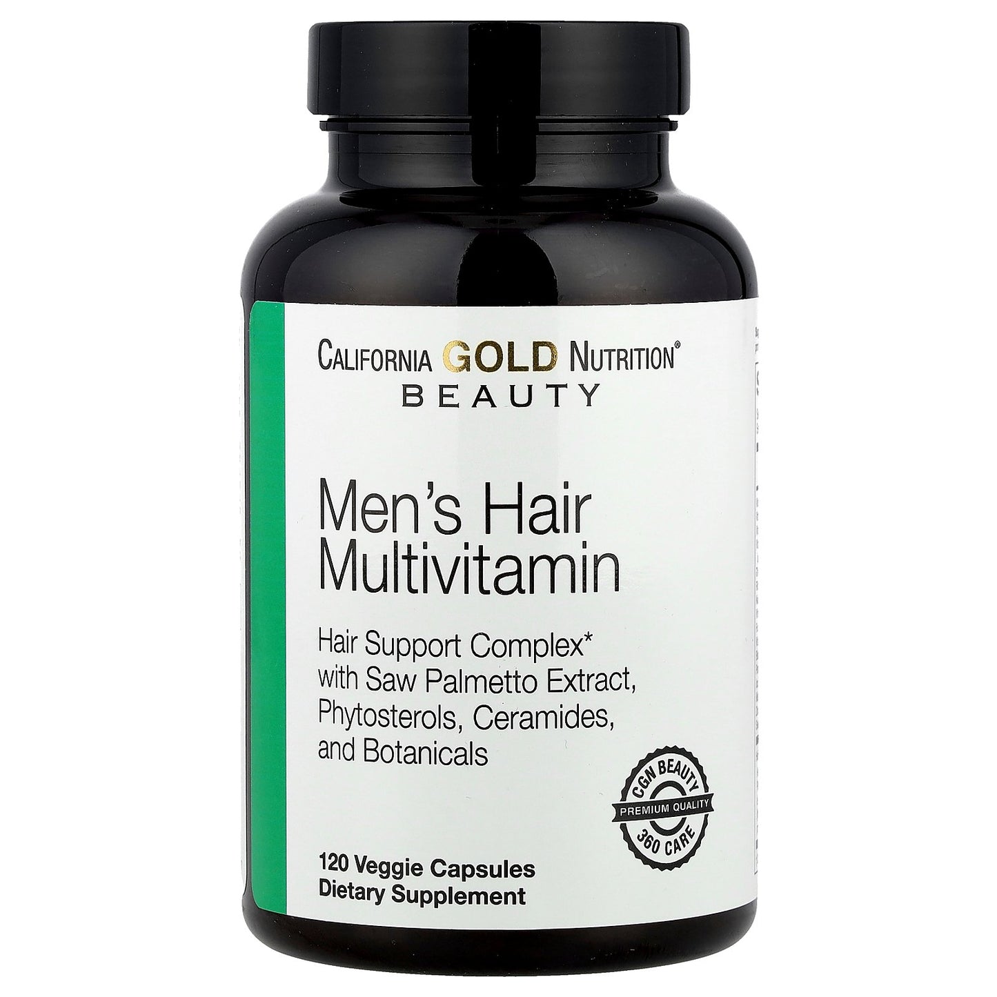 California Gold Nutrition, Beauty, Men's Hair Multivitamin, 120 Veggie Capsules