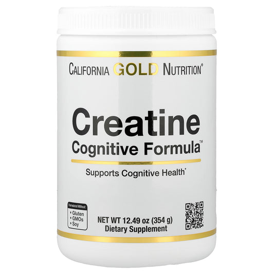 California Gold Nutrition, Creatine Cognitive Formula™, with L-Leucine, Blueberry, Coconut & Grape Extract, 12.49 oz (354 g)